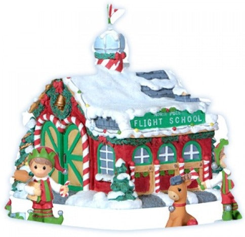NO BOX - Set/4 Reindeer Flight School With 3 Figurines - Country N More Gifts