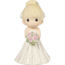 Mix and Match Wedding Cake Topper/Bride Figurine, Blonde Hair, Light Skin Tone, Porcelain