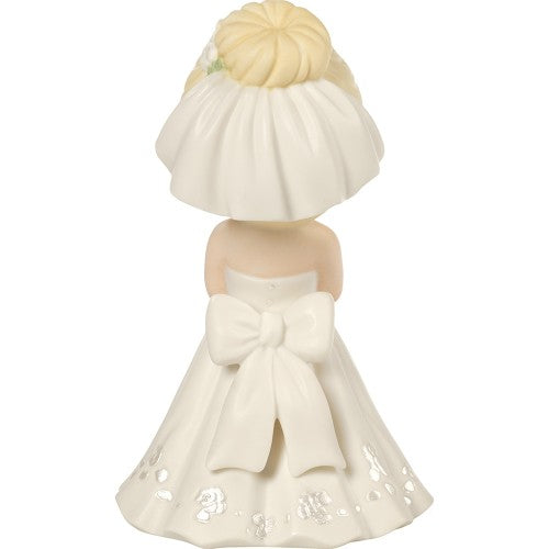 Mix and Match Wedding Cake Topper/Bride Figurine, Blonde Hair, Light Skin Tone, Porcelain  - Country N More Gifts