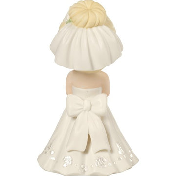 Mix and Match Wedding Cake Topper/Bride Figurine, Blonde Hair, Light Skin Tone, Porcelain  - Country N More Gifts