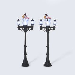 BOX DAMAGE - Snowman Street Lights - Country N More Gifts