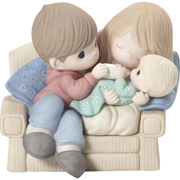 NO BOX - Baby Makes Love Stronger - Couple On Couch With New Baby - Country N More Gifts