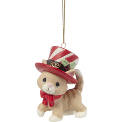 We Wish You A Meow-y Christmas Dated Cat Ornament  - Country N More Gifts