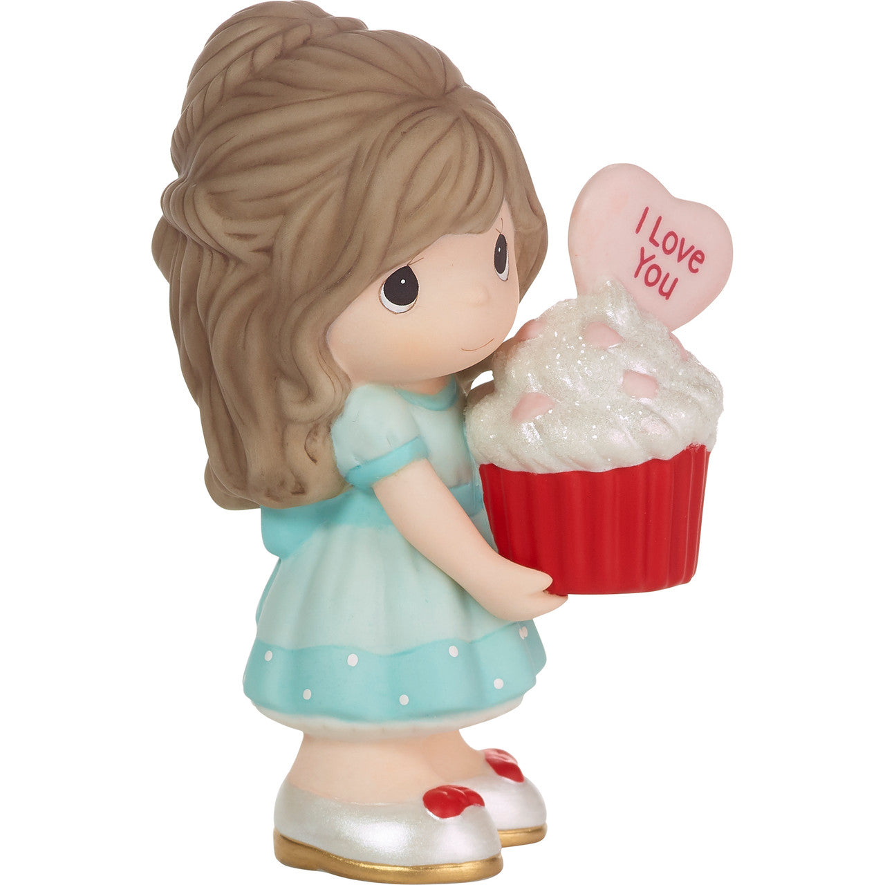 You Bake Me Happy Brunette Girl holding cupcake  - Country N More Gifts