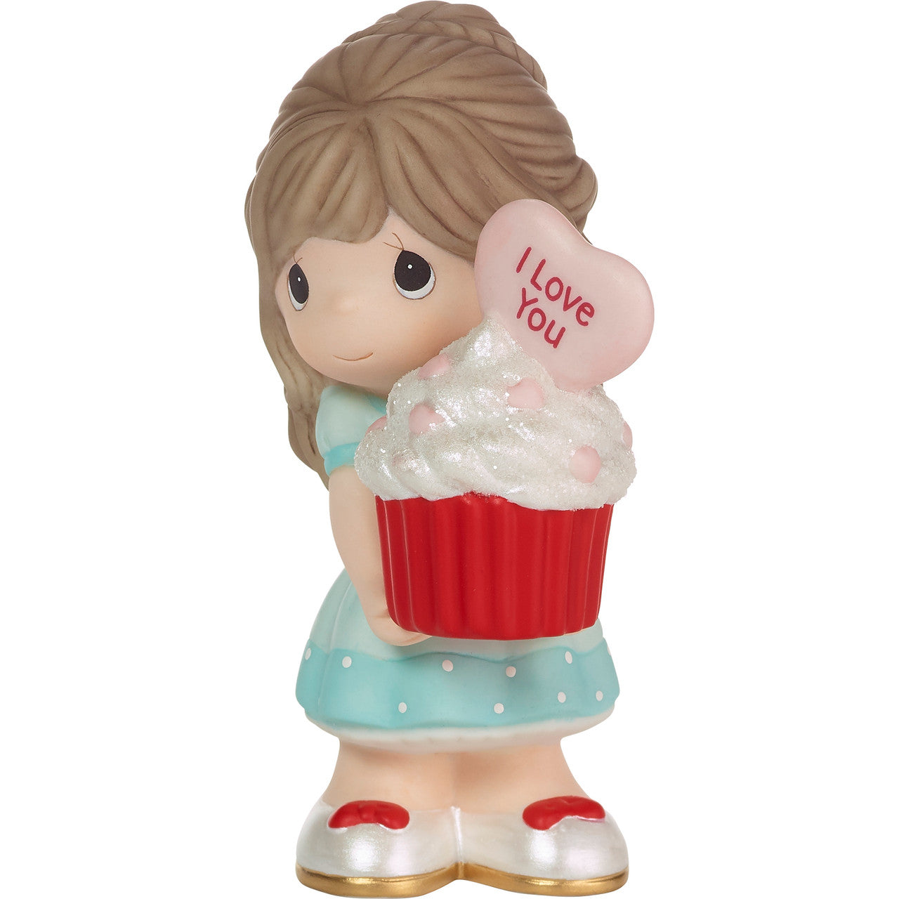 You Bake Me Happy Brunette Girl holding cupcake  - Country N More Gifts