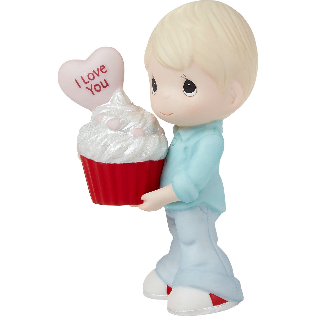 You Bake Me Happy Blond Boy holding cupcake  - Country N More Gifts