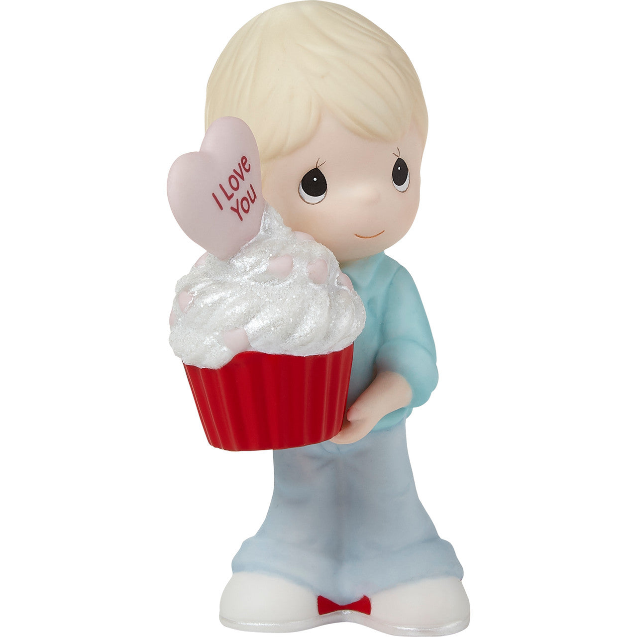 You Bake Me Happy Blond Boy holding cupcake  - Country N More Gifts