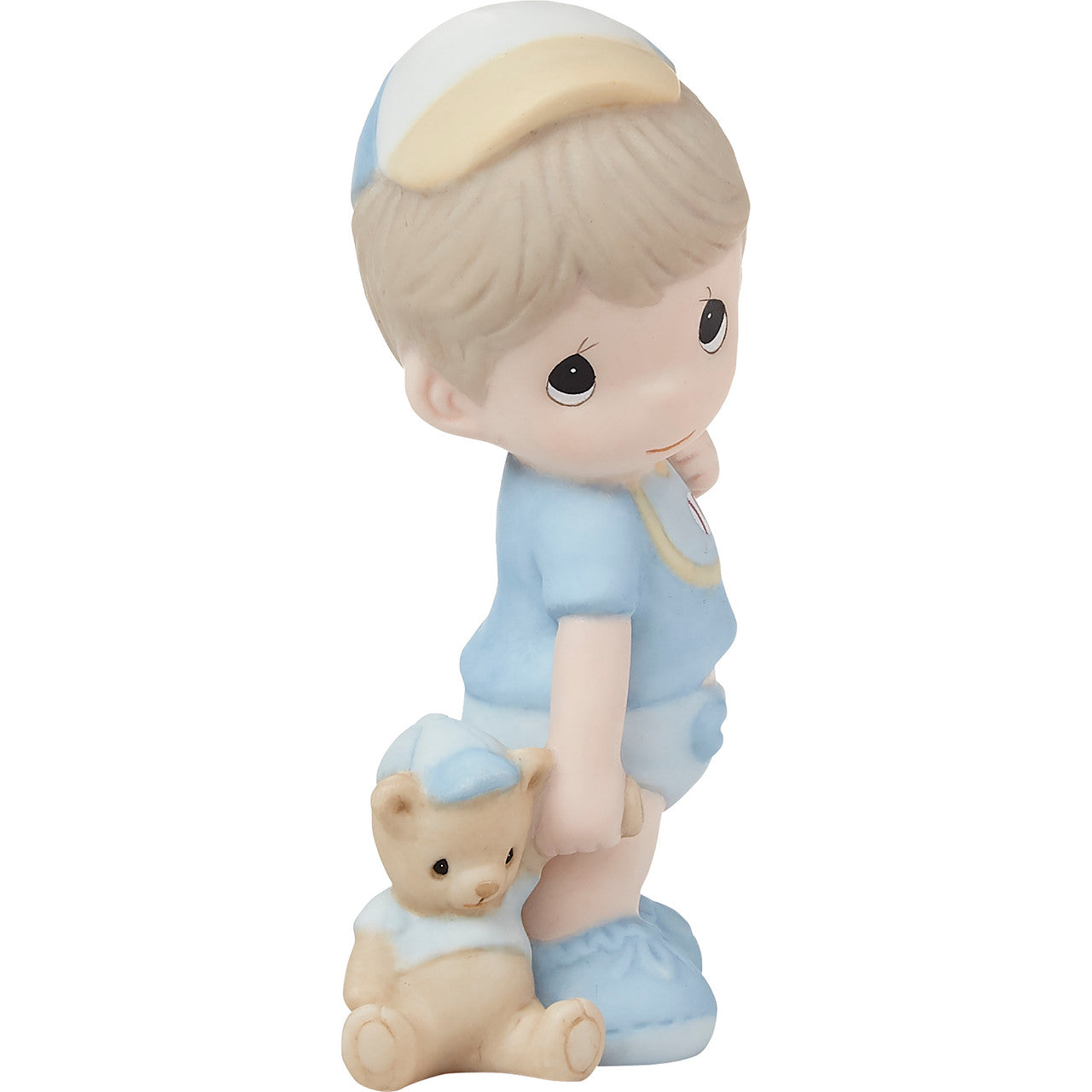 BOX DAMAGE - Oh Boy! with Teddy Bear Figurine - Country N More Gifts