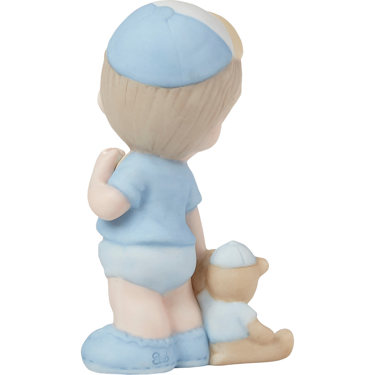 BOX DAMAGE - Oh Boy! with Teddy Bear Figurine - Country N More Gifts