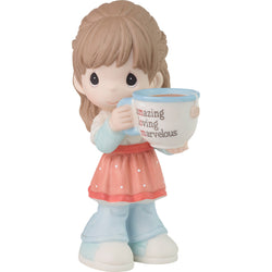 Mom, You're Amazing Brunette Girl - Girl holding Coffee  - Country N More Gifts