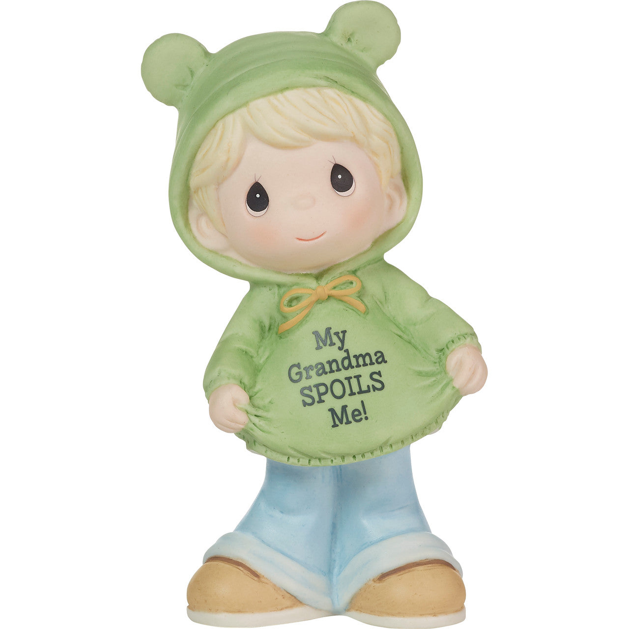 My Grandma Spoils Me Blond Hair/Light Skin Boy Figurine  - Country N More Gifts