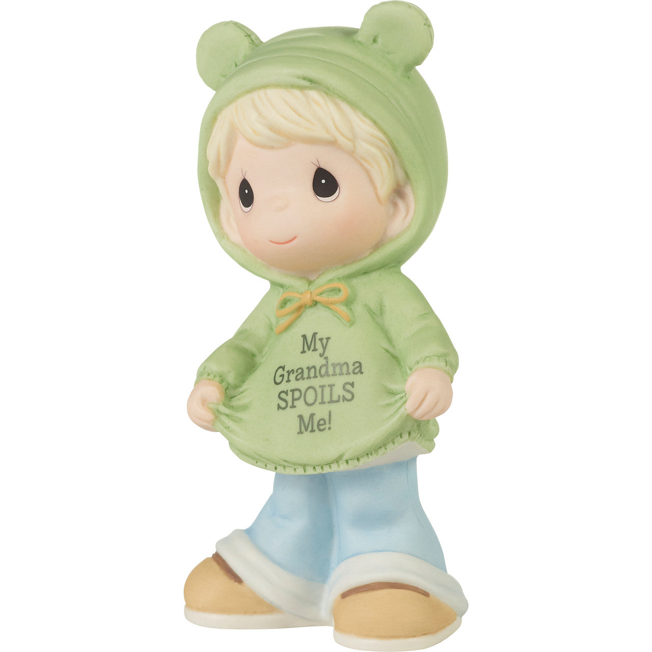 My Grandma Spoils Me Blond Hair/Light Skin Boy Figurine  - Country N More Gifts