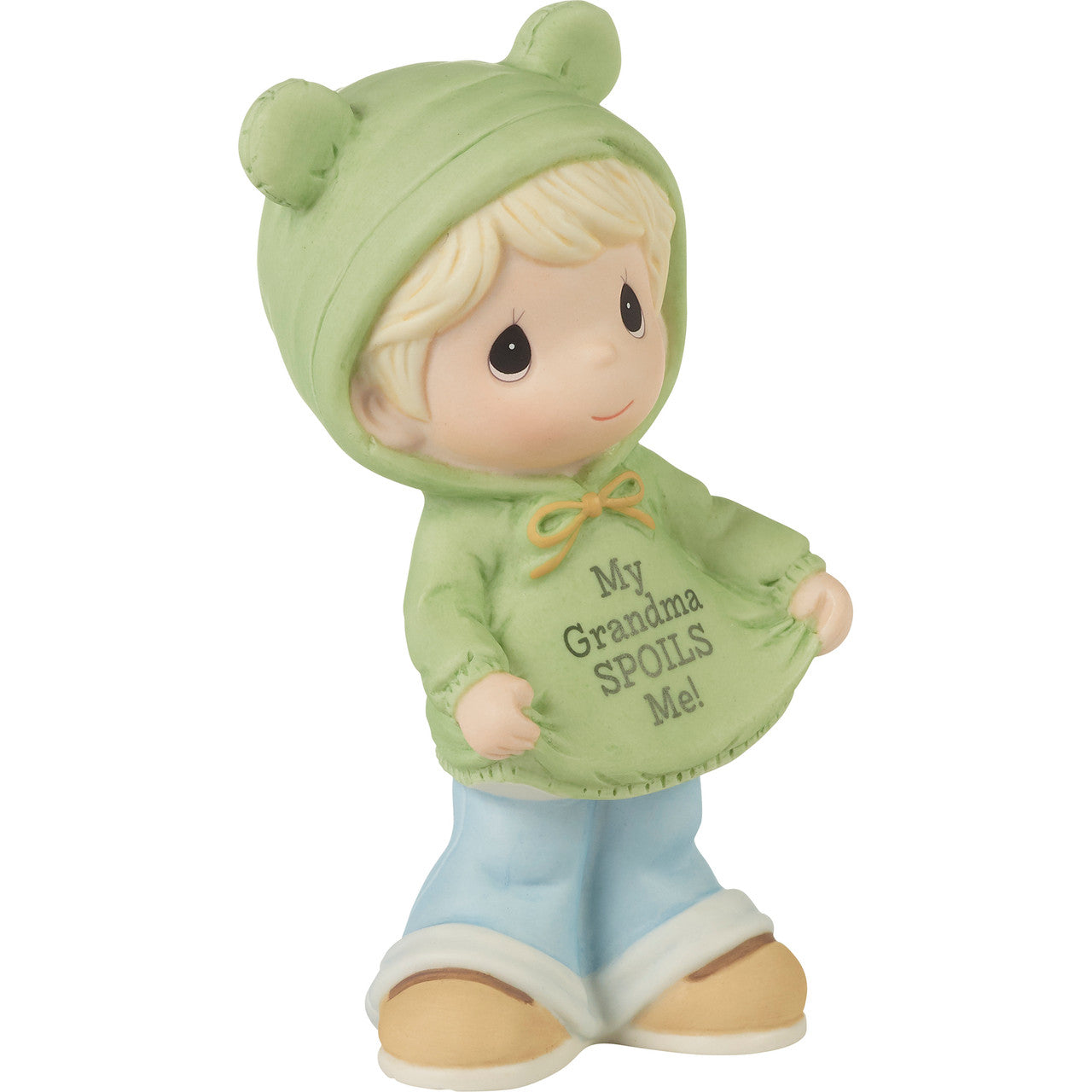 My Grandma Spoils Me Blond Hair/Light Skin Boy Figurine  - Country N More Gifts