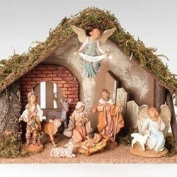 9 Piece Figure Set With Italian Stable  - Country N More Gifts