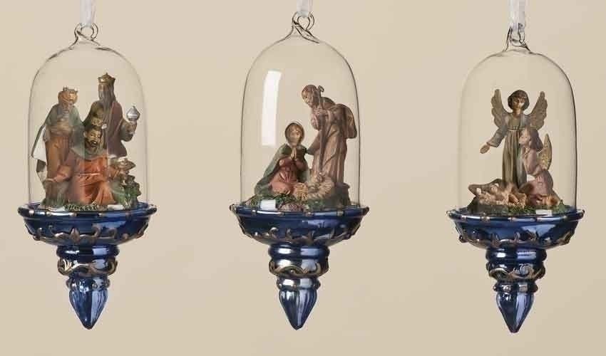 Glass Ornaments Set of 3  - Country N More Gifts