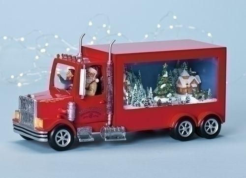 Musical LED Red 10 Wheeler  - Country N More Gifts