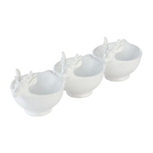 White Deer Divided Bowl