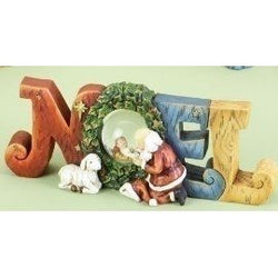 Santa Kneeling By Baby Jesus  - Country N More Gifts