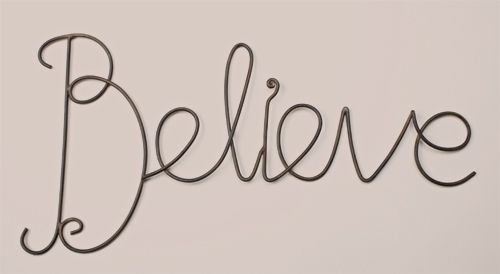 Believe Wall Word