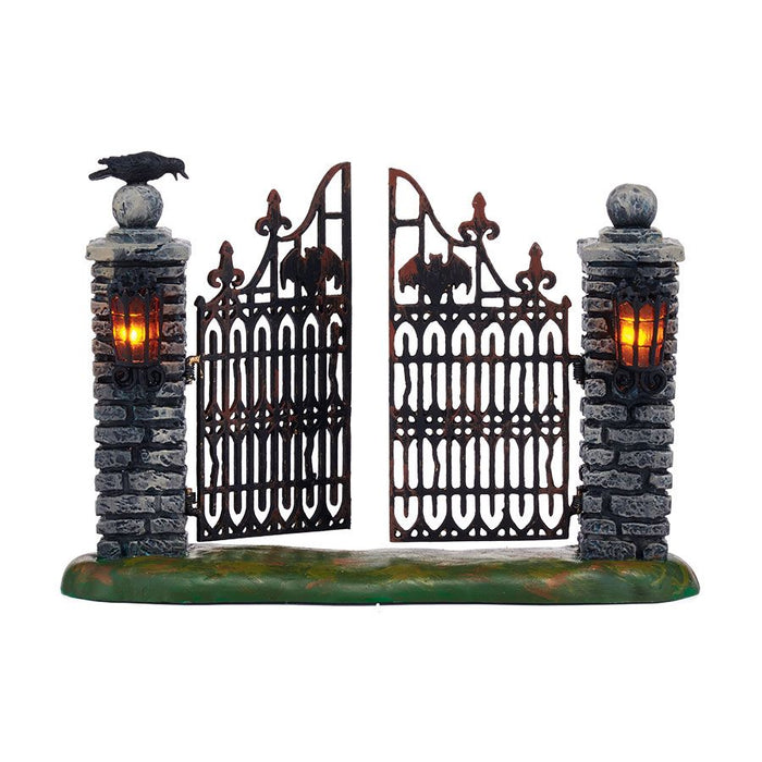 BOX DAMAGE - Spooky Wrought Iron Gate