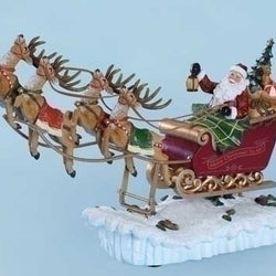 Rocking Santa Sleigh  - Country N More Gifts