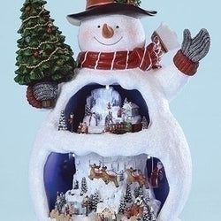 Snowman With Snow Scene  - Country N More Gifts