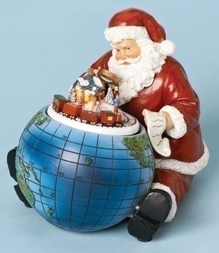 Santa With Globe  - Country N More Gifts