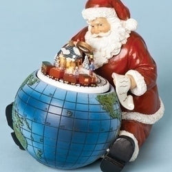 Santa With Globe  - Country N More Gifts