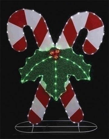Candy Cane Yard Art  - Country N More Gifts