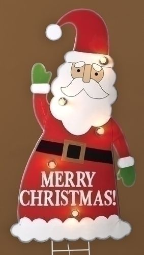 Santa Stake Yard Art  - Country N More Gifts