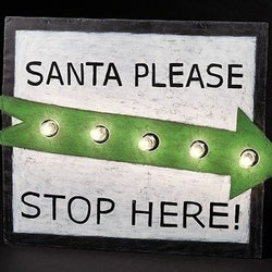 Santa Please Stop Here Yard Art  - Country N More Gifts