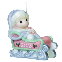 Baby's First Christmas Dated 2015 Boy Ornament - BOX DAMAGE  - Country N More Gifts