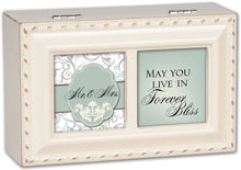 Mr and Mrs - Forever Bliss - Petite Ivory Music Box