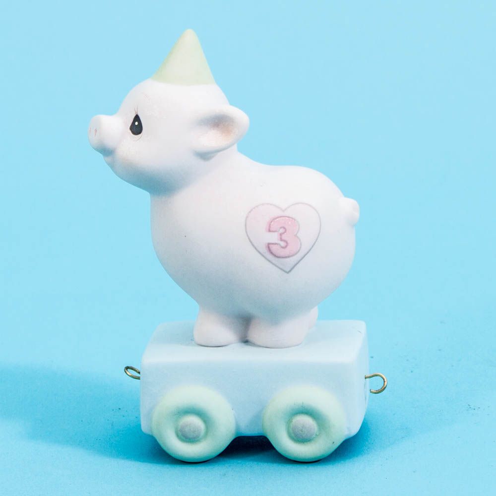 03 Heaven Bless Your Special Day - Age 3 Piggy  - Country N More Gifts