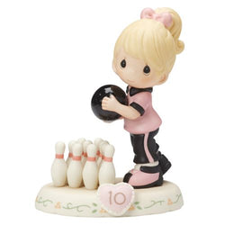 10 Age Ten Blonde - Girl Bowling  - Country N More Gifts