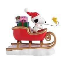 Snoopy Sleigh Figurine