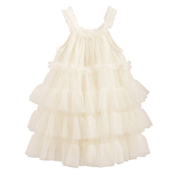 Ivory Tiered Ruffle Dress  - Country N More Gifts