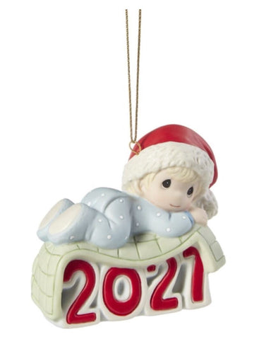 Baby's 1st Christmas 2021 Dated Boy Ornament  - Country N More Gifts