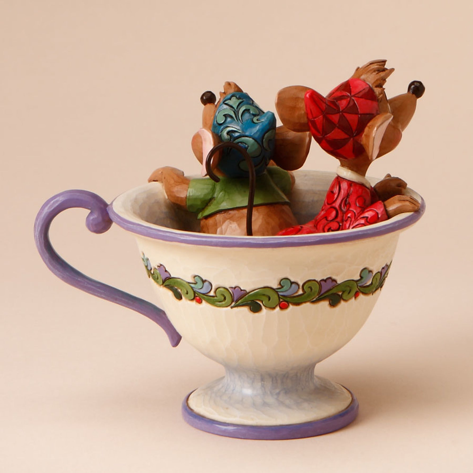 Tea for Two - Jaq and Gus in Tea Cup | CountryNMoreGifts.com