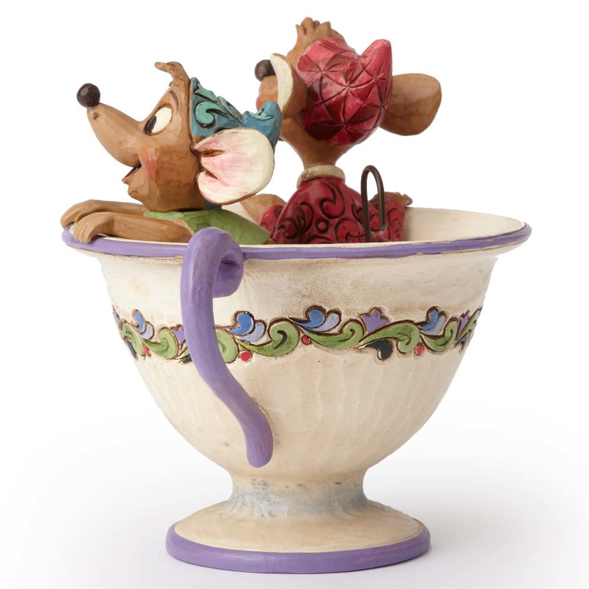 Tea for Two - Jaq and Gus in Tea Cup  - Country N More Gifts