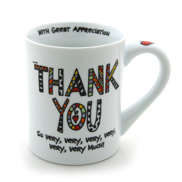 Cuppa Doodle Thank You Mug - DAMAGED - Country N More Gifts