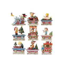 Peanuts Train Complete Set of 9  - Country N More Gifts