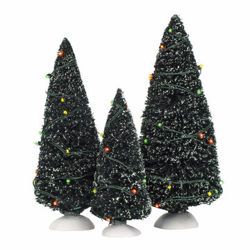 Village Twinkling Lit Trees  - Country N More Gifts