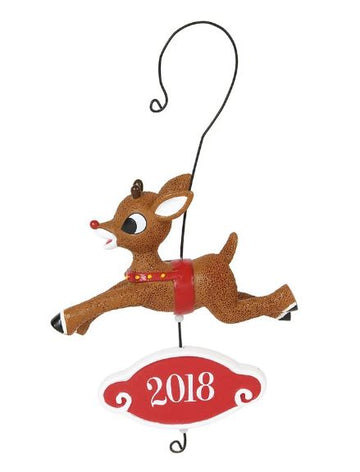 Rudolph Dated Ornament 2018  - Country N More Gifts