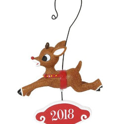 Rudolph Dated Ornament 2018  - Country N More Gifts