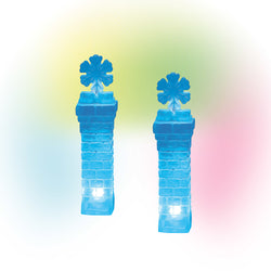 Lit Ice Castle Corners  - Country N More Gifts