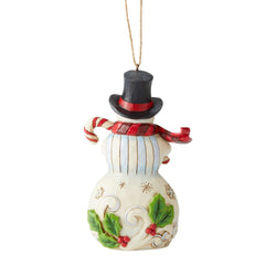 Snowman With Candy Cane HO  - Country N More Gifts
