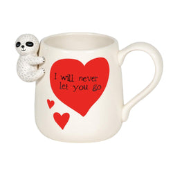 I will never let you go - Sculpted Sloth Mug  - Country N More Gifts