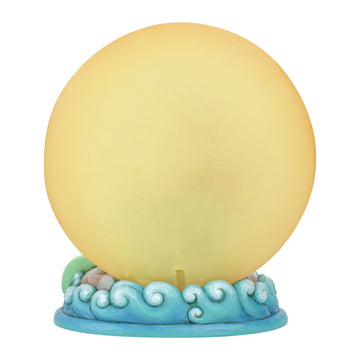 Mermaid by Moonlight - Ariel Sitting on Rock by Moon  - Country N More Gifts