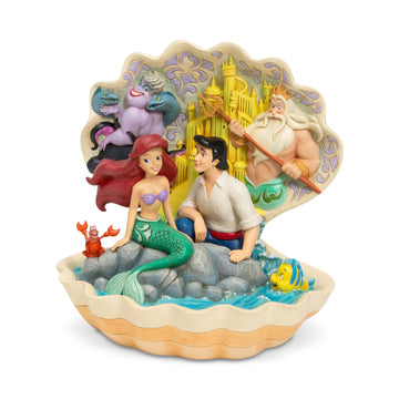BOX DAMAGE - Seashell Scenario - Little Mermaid Shell Scene - Country N More Gifts
